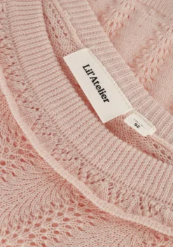 lichtroze lil' atelier trui nmffaria ss loose knit lil