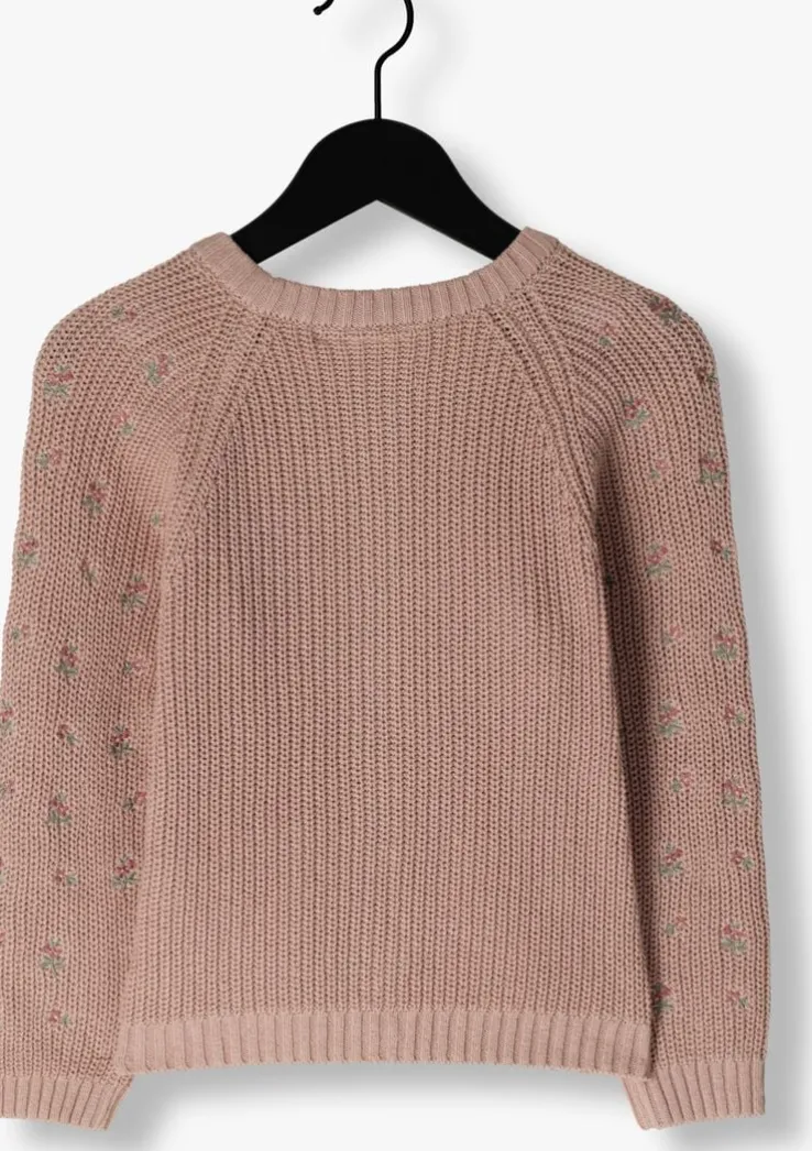 lichtroze lil' atelier vest nmfemlen emb ao ls knit card lil