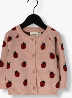 lichtroze lil' atelier vest nbflulio knit card lil