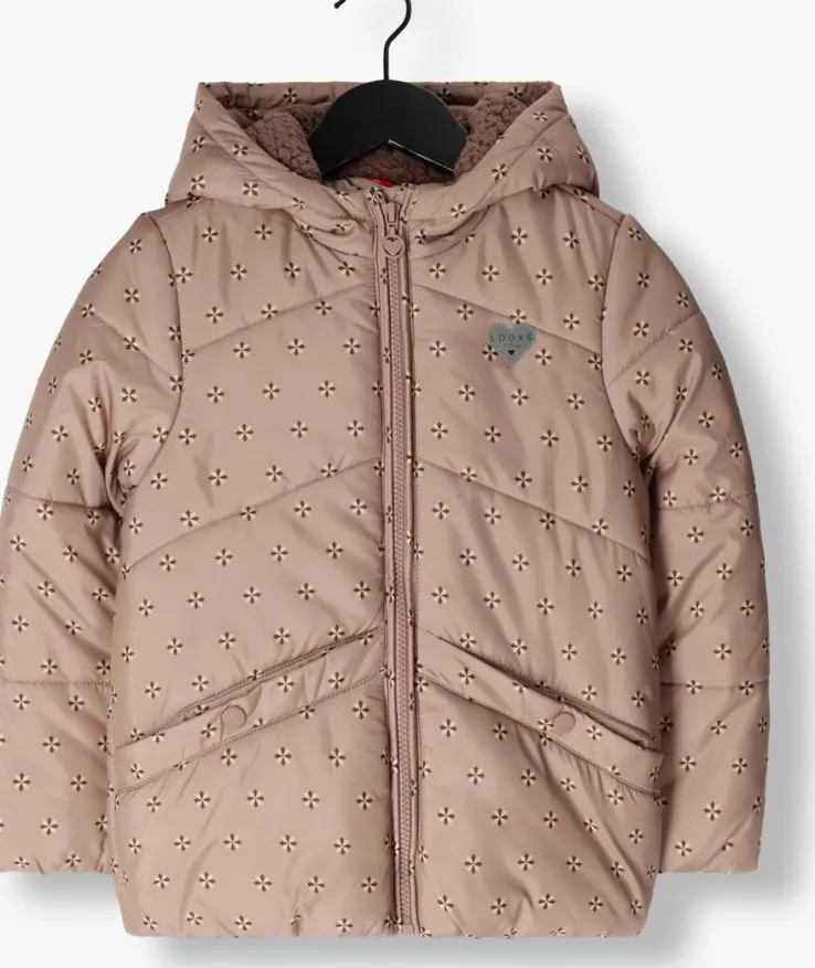 lichtroze looxs little gewatteerde jas 2331-7241-761
