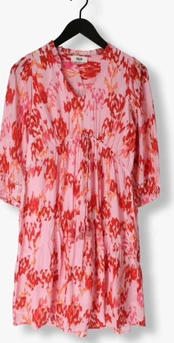 lichtroze moliin mini jurk maria