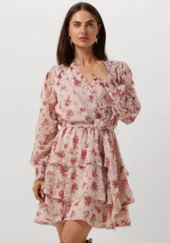 lichtroze neo noir mini jurk ada dreamy rose dress