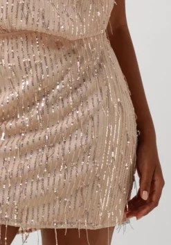 lichtroze neo noir minirok miva sequins skirt