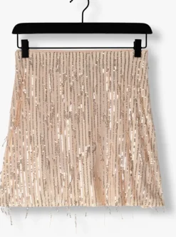 lichtroze neo noir minirok miva sequins skirt