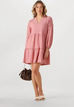 lichtroze object mini jurk objlaila gia l/s re short dress