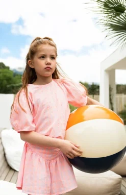 lichtroze petit blush blouses puff sleeve blouse