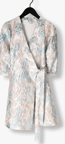 lichtroze selected femme mini jurk slfdemmi-siv ss wrap dress