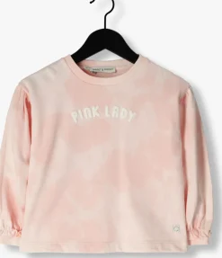 lichtroze sproet & sprout sweater sweatshirt tie dye