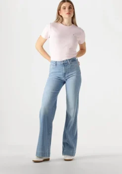 lichtroze tommy hilfiger t-shirt slim cody c-nk ss