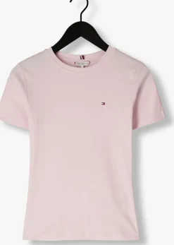 lichtroze tommy hilfiger t-shirt slim cody c-nk ss