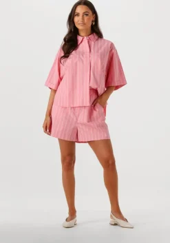 lichtroze withblack korte broek wblgunilla stripe shorts