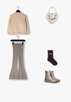 lila baje studio flared broek mary pants