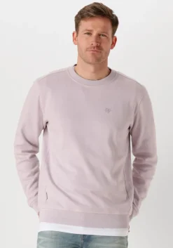 lila cast iron trui long sleeve r-neck regular fit twill