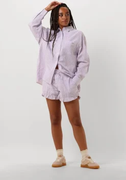 lila colourful rebel korte broek sensa striped ruffle short