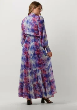 lila janice maxi jurk walter print