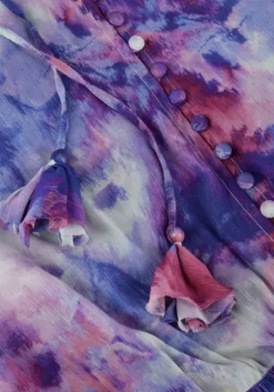 lila janice maxi jurk walter print