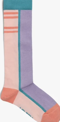 lila melton sokken block knee socks
