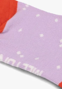 lila melton sokken popcorn socks