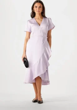 lila notre-v midi jurk nv-frida