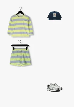 lime sproet & sprout korte broek terry stripes shorts