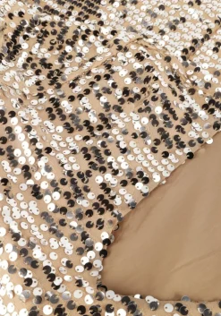 metallic bruuns bazaar midi jurk biara dress