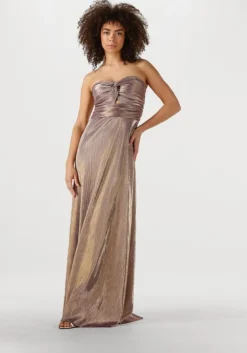 metallic ibana maxi jurk djuna