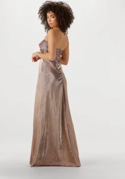 metallic ibana maxi jurk djuna