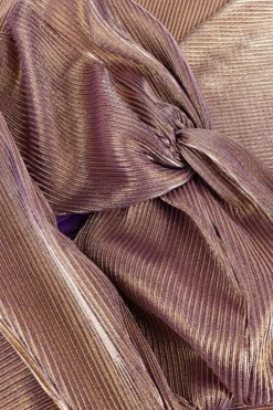 metallic ibana maxi jurk djuna