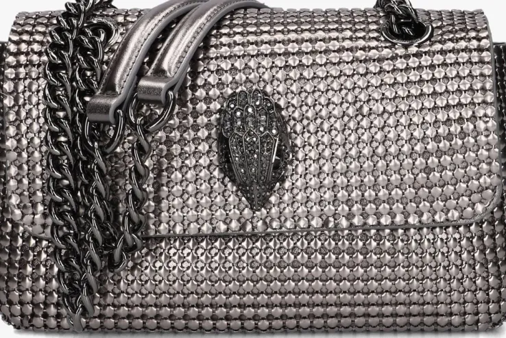 metallic kurt geiger london schoudertas kensington chainmail
