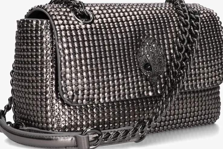 metallic kurt geiger london schoudertas kensington chainmail