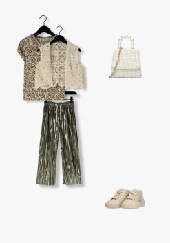 metallic like flo pantalon fenna flo plisse pants