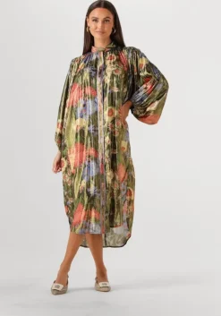 metallic mes demoiselles midi jurk bloom