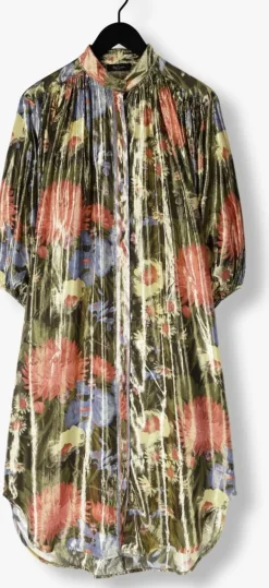 metallic mes demoiselles midi jurk bloom