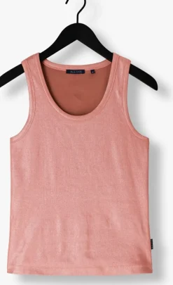 metallic summum top rib tanktop cotton rib