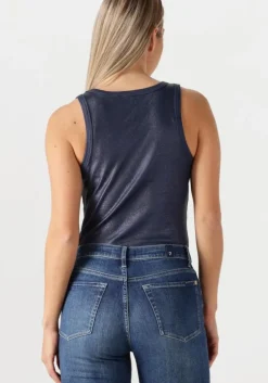 metallic summum top rib tanktop cotton rib