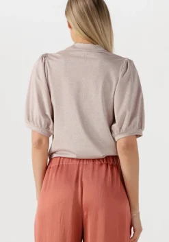 metallic summum top short sleeve top soft lurex jersey