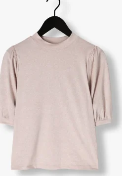 metallic summum top short sleeve top soft lurex jersey