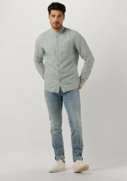 mint cast iron t-shirt long sleeve shirt co li dobby stripe