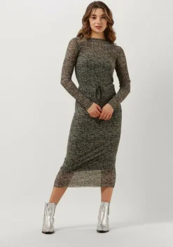 mint catwalk junkie midi jurk dr moss flowers mesh