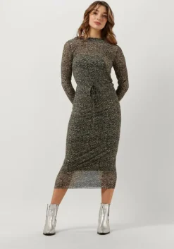 mint catwalk junkie midi jurk dr moss flowers mesh