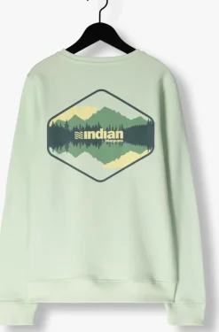 mint indian blue jeans trui sweater backprint