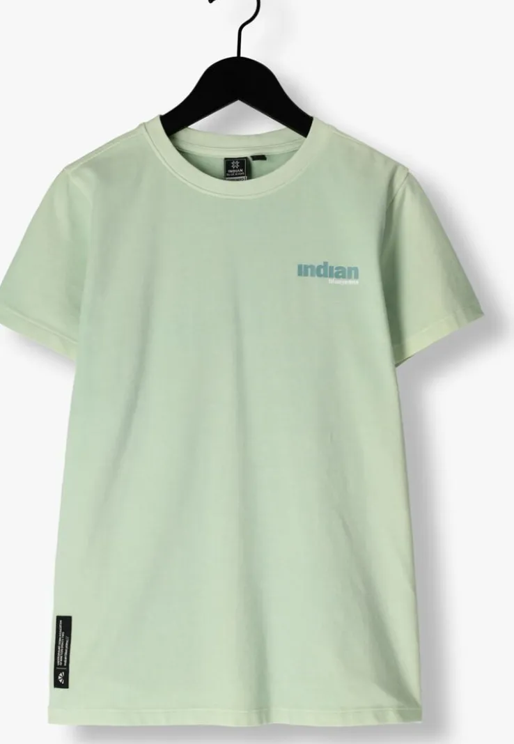 mint indian blue jeans t-shirt t-shirt backprint wave