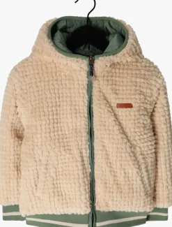 mint nono jack bomby reversible hooded jacket with print at sleeve