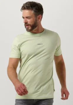 mint purewhite t-shirt tshirt with small logo on chest and big back print