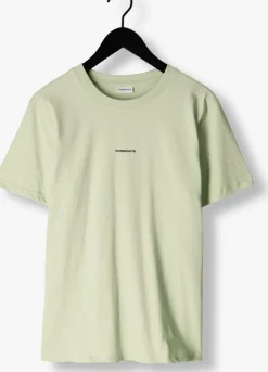 mint purewhite t-shirt tshirt with small logo on chest and big back print