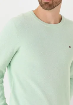 mint tommy hilfiger trui essential structure crew neck