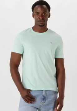 mint tommy jeans t-shirt tjm xslim jaspe htr tee ext