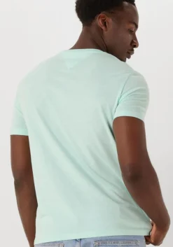 mint tommy jeans t-shirt tjm xslim jaspe htr tee ext