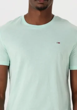 mint tommy jeans t-shirt tjm xslim jaspe htr tee ext