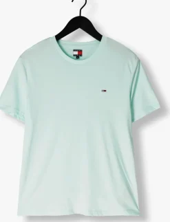 mint tommy jeans t-shirt tjm xslim jaspe htr tee ext